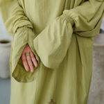 One Piece Prayer Clothes For Travel Korean-Parachute Silk With Abaya Design Very Handy-Alora-pic3